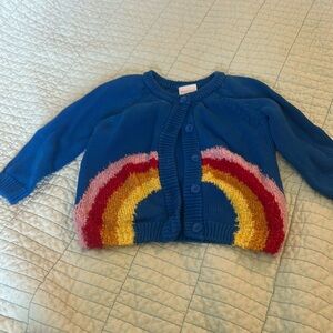 Hanna Andersson 18-24 months rainbow cardigan